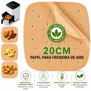 Papel de pergamino de grado alimentario resistente a temperaturas extremas de hasta 220 grados en cocina